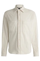 Relaxed-fit shirt corduroy with Kent collar