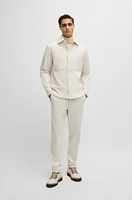 Relaxed-fit shirt corduroy with Kent collar