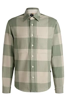 Relaxed-fit shirt checked cotton flannel