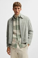 Relaxed-fit shirt checked cotton flannel