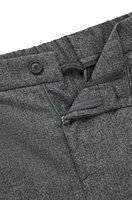 Tapered-fit trousers stretch flannel