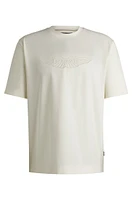 BOSS - x ASTON MARTIN T-shirt mercerized stretch cotton  White