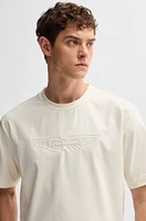 BOSS - x ASTON MARTIN T-shirt mercerized stretch cotton  White