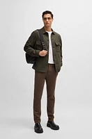 Relaxed-fit overshirt wool