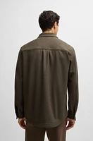 Relaxed-fit overshirt wool