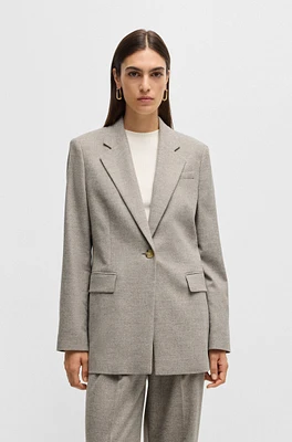 Relaxed-fit jacket stretch cloth