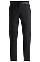 Slim-fit tuxedo trousers stretch wool