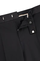 Slim-fit tuxedo trousers stretch wool