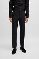 Slim-fit tuxedo trousers stretch wool