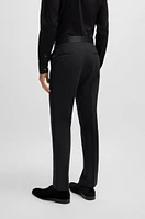 Slim-fit tuxedo trousers stretch wool