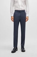 Regular-fit suit checked stretch wool