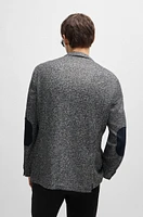 Regular-fit jacket herringbone jersey