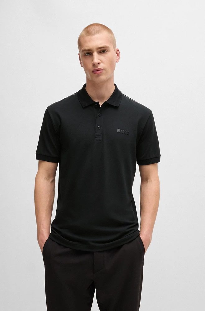 Regular-fit polo shirt with logo detail