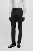 BOSS - Slim-fit tuxedo suit stretch wool Black