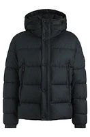 Regular-fit puffer jacket water-repellent fabric