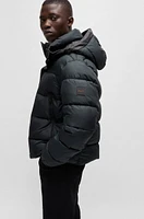 Regular-fit puffer jacket water-repellent fabric