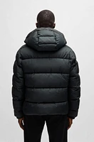 Regular-fit puffer jacket water-repellent fabric