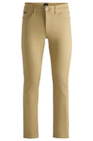 BOSS - Slim-fit jeans Beige stretch denim Light