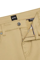 BOSS - Slim-fit jeans Beige stretch denim Light