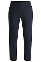 Slim-fit trousers micro-patterned stretch cloth