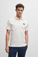 BOSS x Shohei Ohtani cotton polo shirt with monogram embroidery