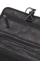 Buckle-closure washbag with signature details