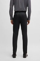 Slim-fit trousers micro-patterned performance-stretch jersey