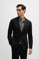 Slim-fit jacket patterned performance-stretch jersey