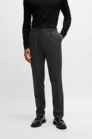 Slim-fit suit a micro-patterned wool blend