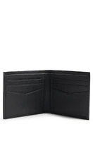 Italian-leather card holder with logo lettering