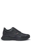 Waterproof GORE-TEX trainers polished leather