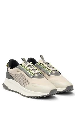 BOSS -  TTNM EVO GORE-TEX trainers with ribbed sole Light Beige