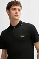 BOSS x ASTON MARTIN polo shirt merino wool