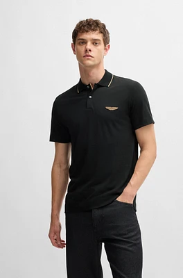 BOSS x ASTON MARTIN polo shirt merino wool