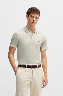 BOSS x ASTON MARTIN polo shirt merino wool