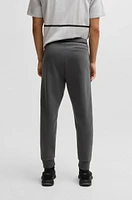 BOSS - Tracksuit bottoms with tape and logo Dark Grey