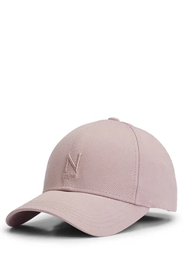 NAOMI x BOSS cotton-twill cap with embroidered branding