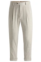 Relaxed-fit trousers cotton-cashmere corduroy