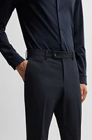 Slim-fit trousers melange stretch cloth