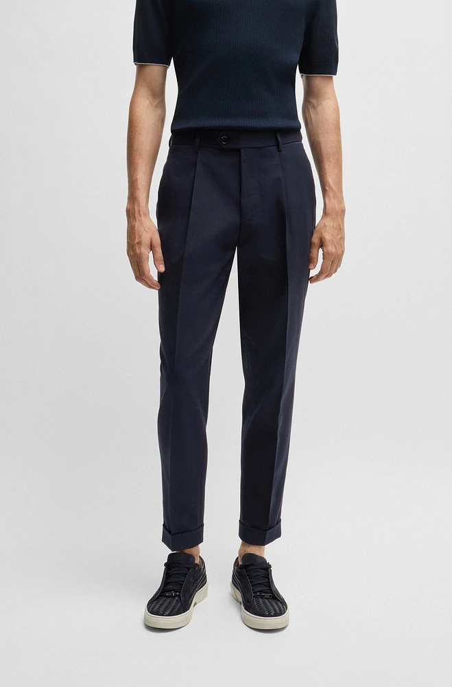 Relaxed-fit trousers cotton