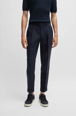 Relaxed-fit trousers cotton