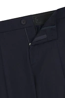 Slim-fit trousers stretch flannel