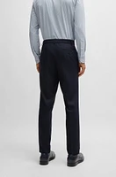 Slim-fit trousers stretch flannel