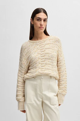 sweater with 3D knit