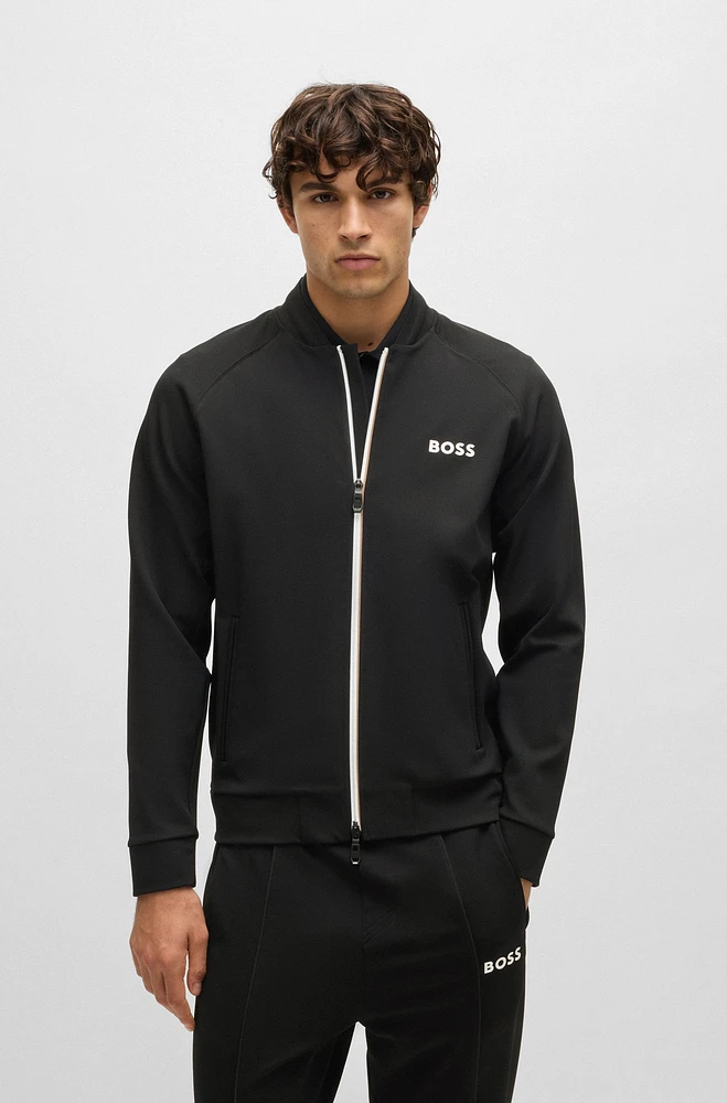 BOSS x Matteo Berrettini regular-fit sweatshirt stretch gabardine