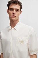 BOSS x Shohei Ohtani relaxed-fit cotton-poplin shirt