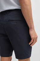 Slim-fit shorts stretch-cotton twill