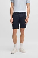 Slim-fit shorts stretch-cotton twill