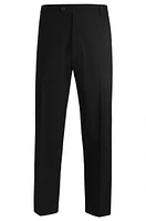 Straight-fit trousers stretch-cotton dobby