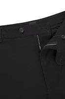 Straight-fit trousers stretch-cotton dobby